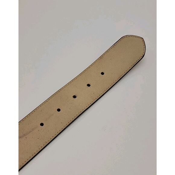 Roncelli Vintage Red Leather Feather Belt Small Boho Southwest Native Style Rare - Picture 11 of 16